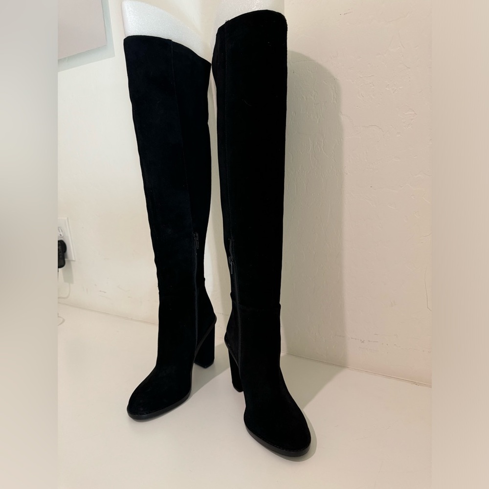 Over the knee Gianni bini black suede boots